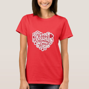 Trendy Happy Valentine’s Couple T-Shirt Designs.