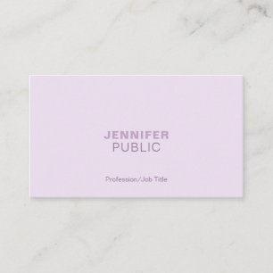 Trendy Harmonic Colours Professional Elegant Plain Business Card