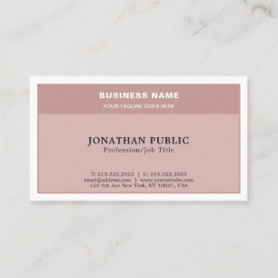 Trendy Harmonic Colours Professional Stylish Plain Business Card