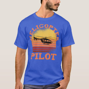 Trendy Helicopter Pilot Retro Look  T-Shirt