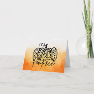 Trendy Hello Pumpkin Card