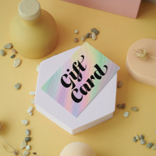 Trendy Hologram Aesthetician Certificate Gift Card