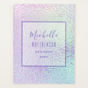 Trendy Holographic Professional Chic Business 2024 Planner