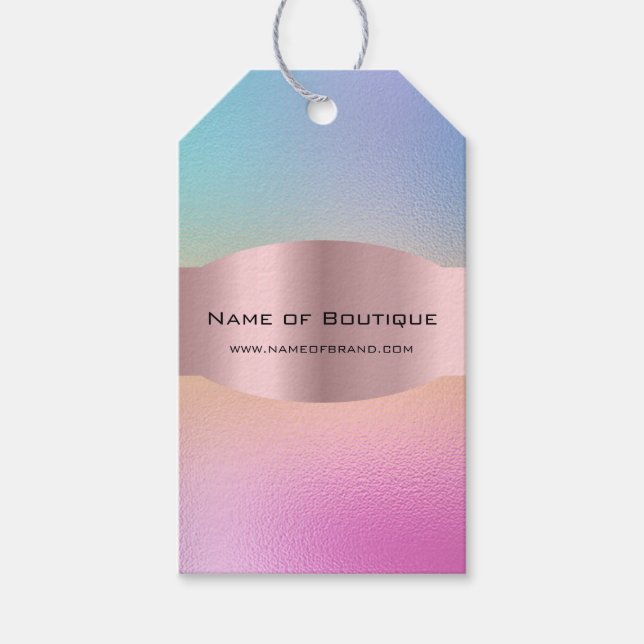 Trendy Holographic Rose PriceFashion Boutique Tag (Front)