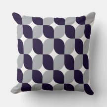 Trendy Home Decor blue & grey boho shapes pattern