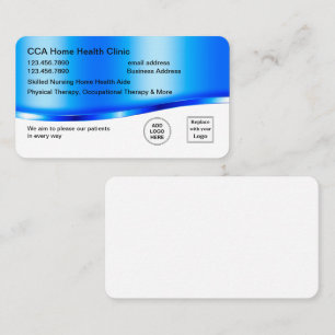 Trendy Home Health Business Cards