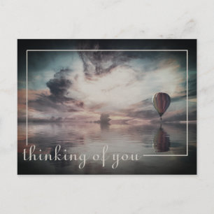 Trendy Hot Air Balloon Postcard