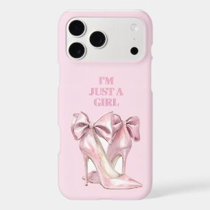 Trendy "I'm Just A Girl" Pink Ballet Shoes Phone