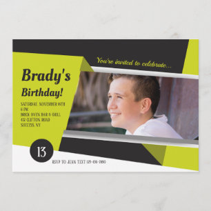 Trendy Image Photo Invitation