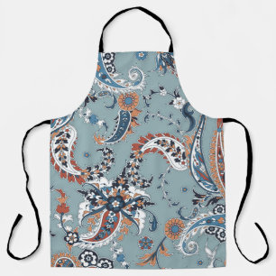 Trendy Indian paisley: seamless background. Apron