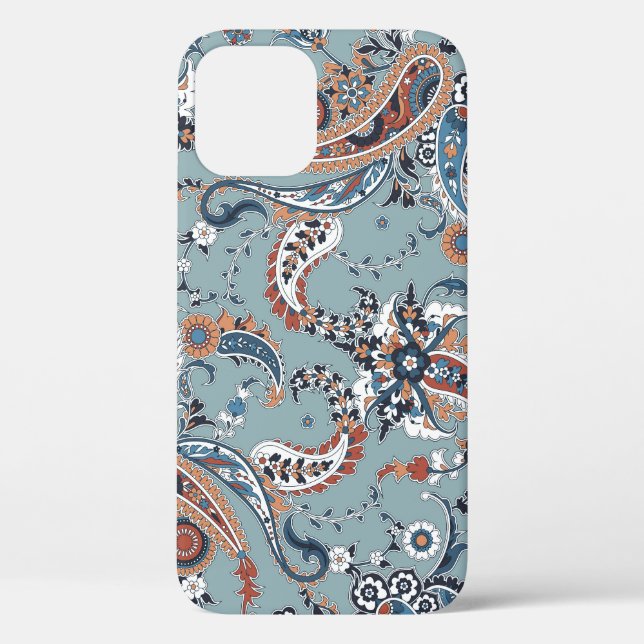 Trendy Indian paisley: seamless background. Case-Mate iPhone Case (Back)