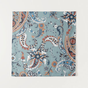 Trendy Indian paisley: seamless background. Tapestry