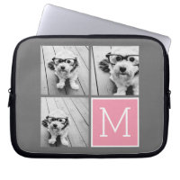 Trendy Instagram Photo Collage Custom Monogram