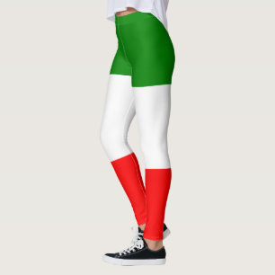 Trendy Italian Flag Workout Leggings