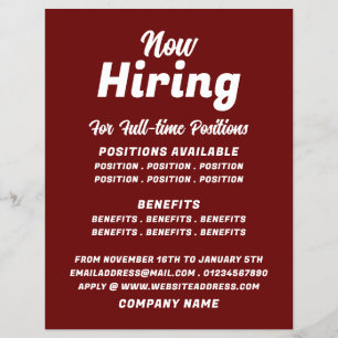 Trendy Job Vacancy Recruitment Advertising Flyer