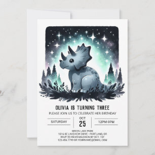 Trendy Kids Dino Fiesta Birthday Invitation