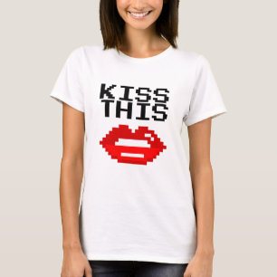 Trendy Kiss This Red Lips t shirt for women