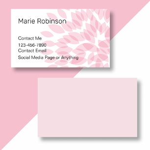 Trendy Ladies Personal Contact Business Cards