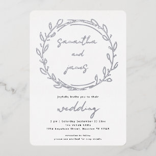 Trendy Laurel Leaf Qr Code Script Wedding Real