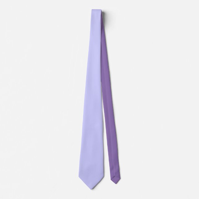 Trendy Lavender colour ready to customise Tie (Front)