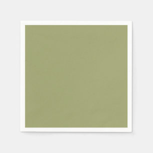 Trendy Leafy Brushwood Green - Paper Napkins