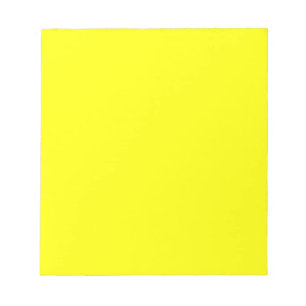 Trendy Lemon Yellow Solid Colour Classic Notepad