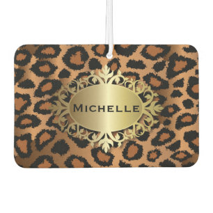 Trendy Leopard Animal Print Car Air Freshener