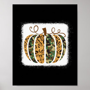 Trendy Leopard Camo Pumpkin Animal Print Cheetah F