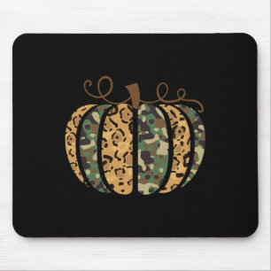 Trendy Leopard Camo Pumpkin Animal Print Cheetah F Mouse Mat