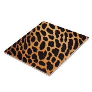 Trendy Leopard Cat Animal Print Collection Tile