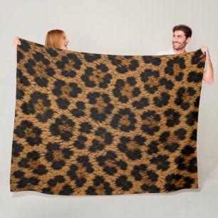 Trendy Leopard Pattern Soft Fleece Blanket Home