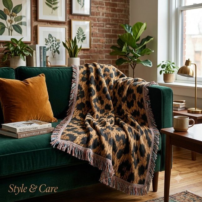 Trendy Leopard Pattern Soft Throw Blanket Home (Trendy Leopard Pattern Soft Throw Blanket Home)