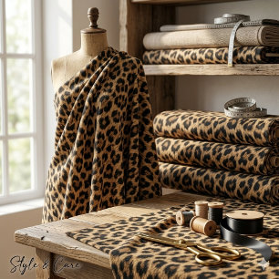 Trendy Leopard Pattern Unique Stylish Fabric