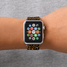 Trendy Leopard Personalised Apple Band