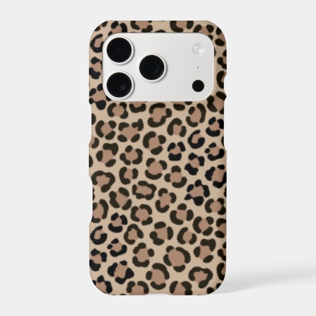 Trendy Leopard Print Fur Effect Repeat Pattern (Back)