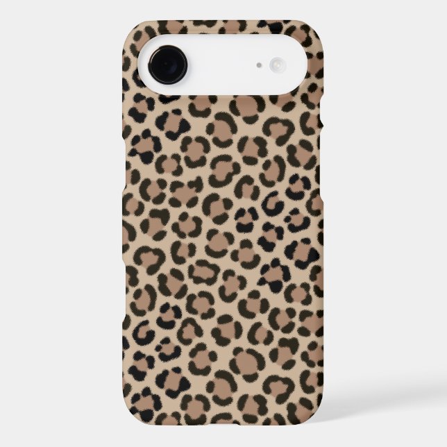 Trendy Leopard Print Fur Effect Repeat Pattern (Back)