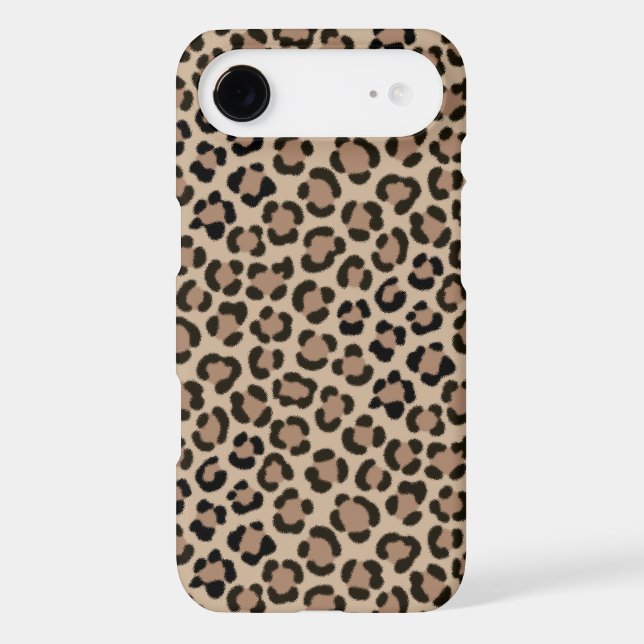 Trendy Leopard Print Fur Effect Repeat Pattern (Back)