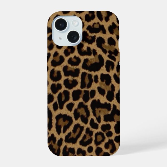 Trendy Leopard Print iPhone Case – Stylish Animal  (Back)