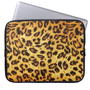 Trendy Leopard: Skin Design Pattern. Laptop Sleeve