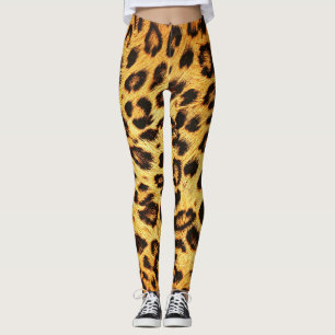Trendy Leopard: Skin Design Pattern. Leggings