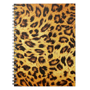Trendy Leopard: Skin Design Pattern. Notebook