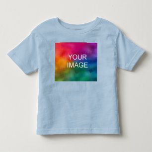 Trendy Light Blue Colour Template Add Image Logo Toddler T-Shirt