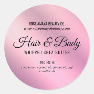 Trendy Lilac Cosmetic Beauty Custom Product Label