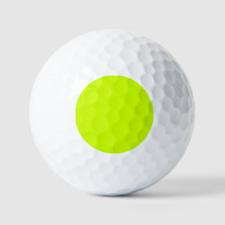 Trendy Lime Zest Solid Colour Golf Balls