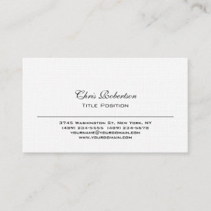 Trendy Linen Charming Business Card