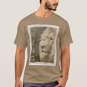 Trendy Lion Elegant Modern Pebble Colour Template T-Shirt