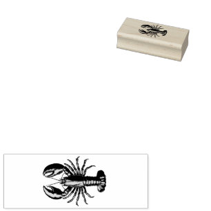 Trendy Lobster  Rubber Stamp