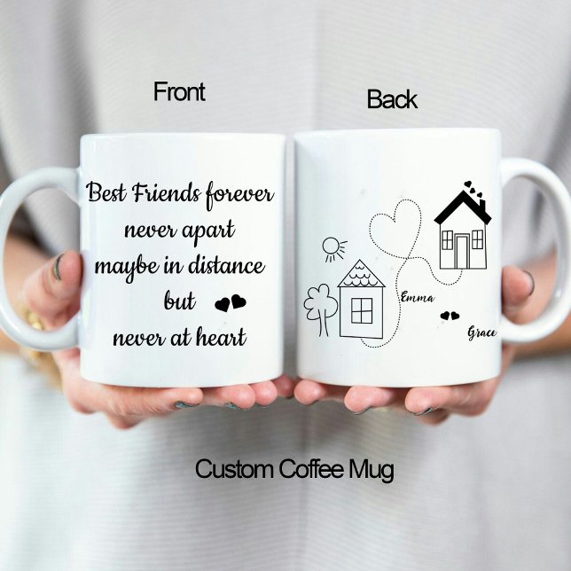 Trendy Long Distance Best Friends Forever Love Mug (Trendy Long Distance Best Friends Forever Love Mug)