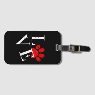 TRENDY LOVE DOG PAW LUGGAGE TAG