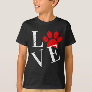 TRENDY LOVE DOG PAW T-Shirt